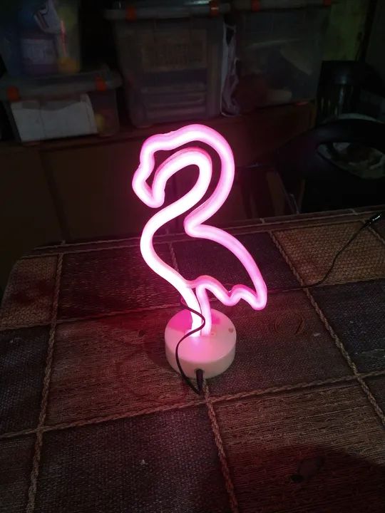 Luminária cisne rosa. - Foto 2