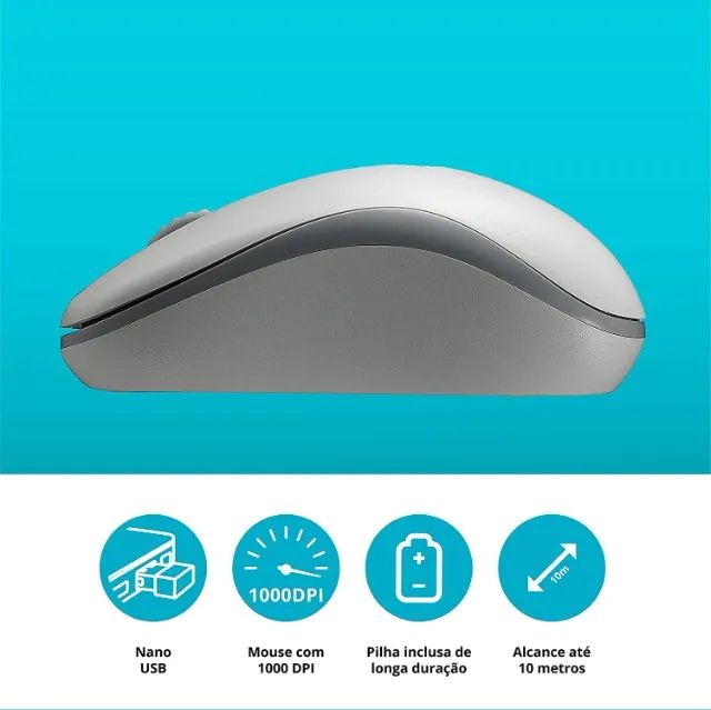 Mouse sem Fio Rapoo M10 Branco ou Preto 2.4Ghz - Foto 2
