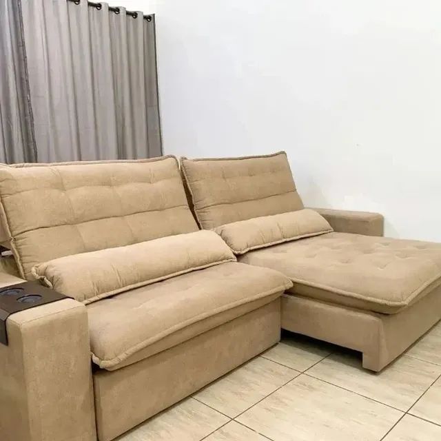 Sofá Retrátil Reclinavel. Sofás e Poltronas Soteco, Vila Velha