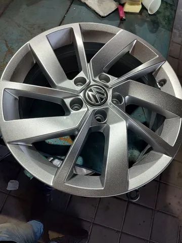 Rodas original Jetta aro 17 em 10 xsem juros furacão 5x112 <br> - Foto 3