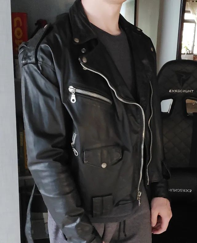 Jaqueta de couro biker julian marcuir - Foto 2