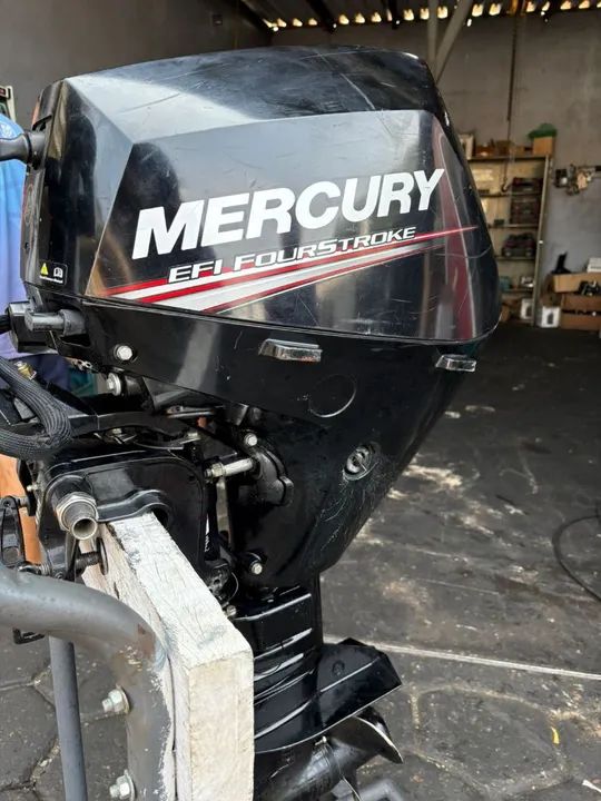 Motor 20 hp mercury 4 tempos, injeção eletrônica 