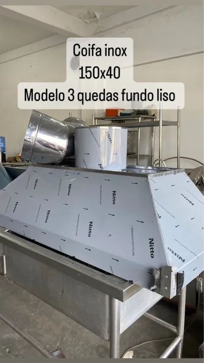 COIFA EXAUSTOR INOX