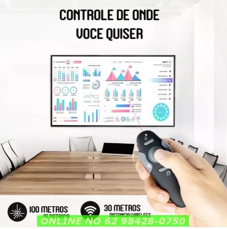Apresentador passador Slide Apontador Laser Controle Sem Fio  - Foto 5