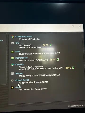 Pc gamer Ryzen 4100 16gb rx 560  - Foto 6