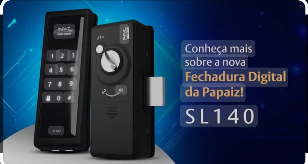 Fechadura Digital Papaiz SL140 + Instalação