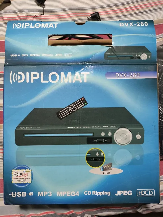 DVD Player Diplomat DVX-280 - Novo