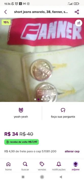 2 Shorts Jeans Feminino de marca no preço de um - Foto 3