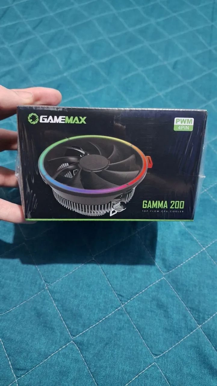 Cooler Processador Gamemax Gamma 200 RGB 120mm 95w 4 Pinos Novo Lacrado - Foto 4