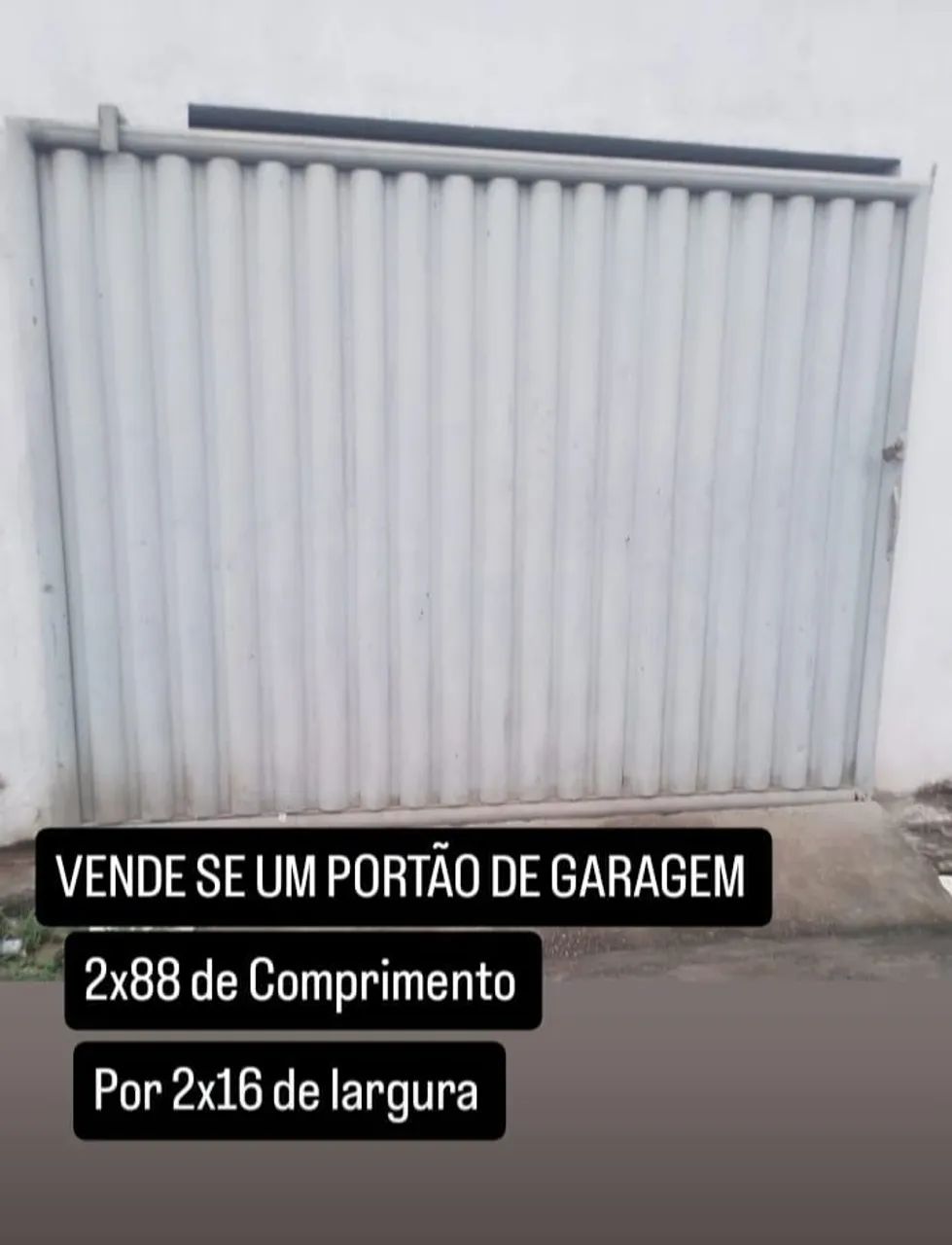 Portão de correr de ferro