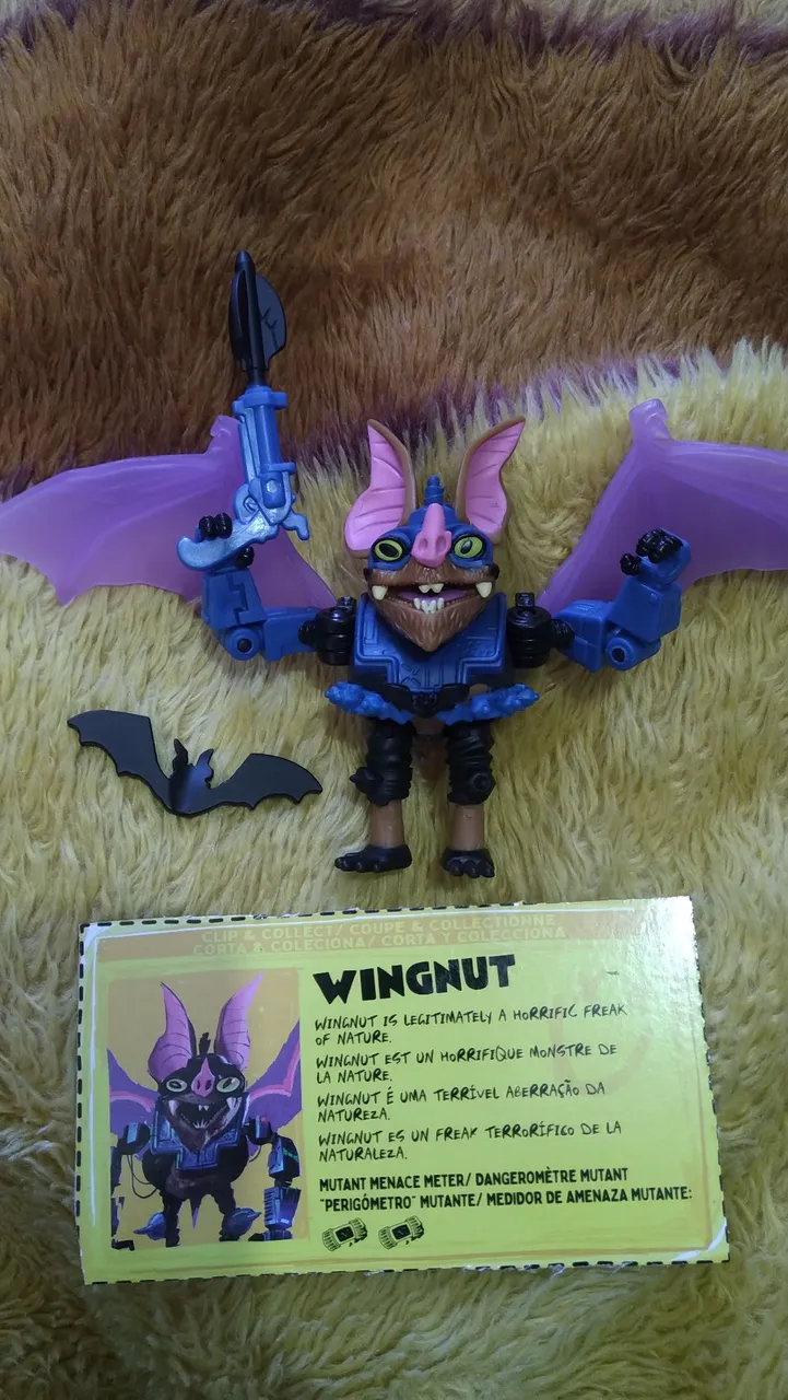 Boneco Wingnut Action Figure, tmnt