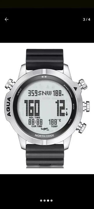 Relógio North Edge, Computador de Mergulho até 100m - Foto 4