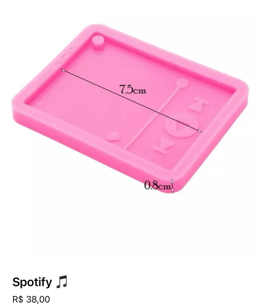 Molde de Silicone Spotify - Decoração Criativa