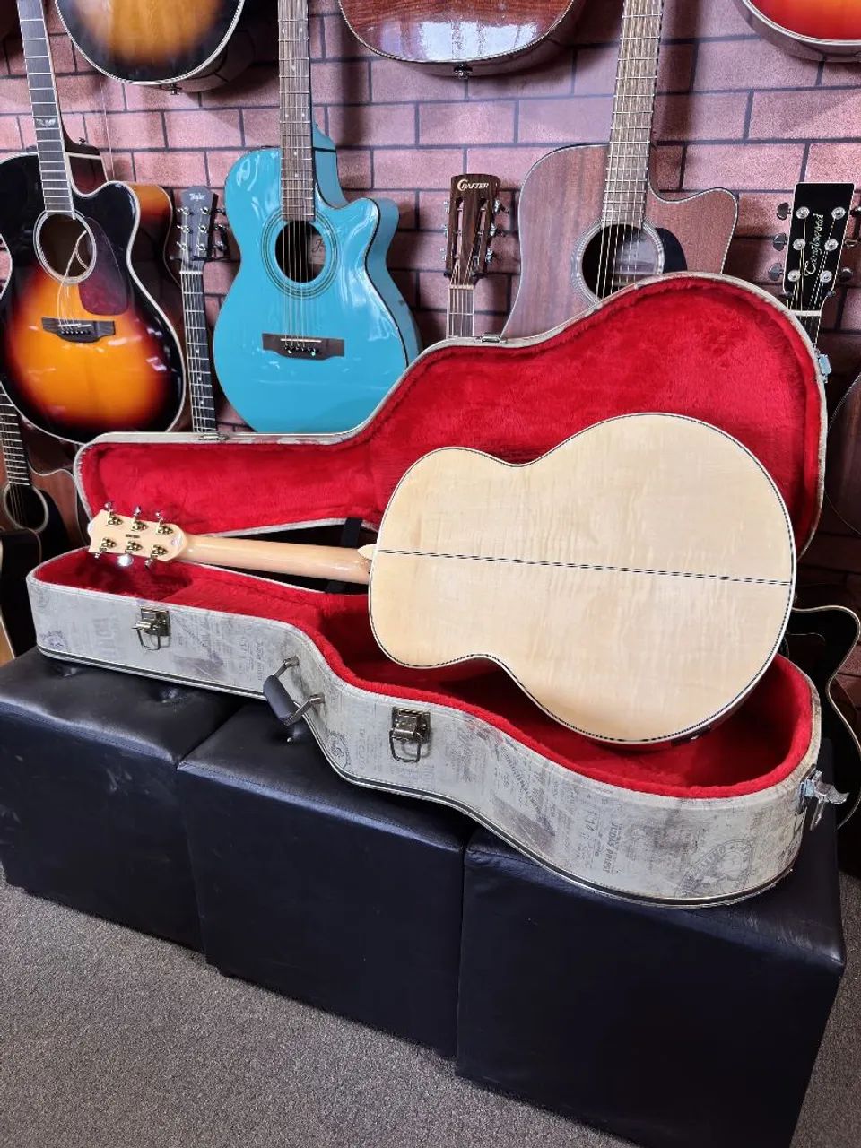 Violão Tagima Florens Jumbo tampo sólido fishman elixir ANALISO TROCAS - Foto 2