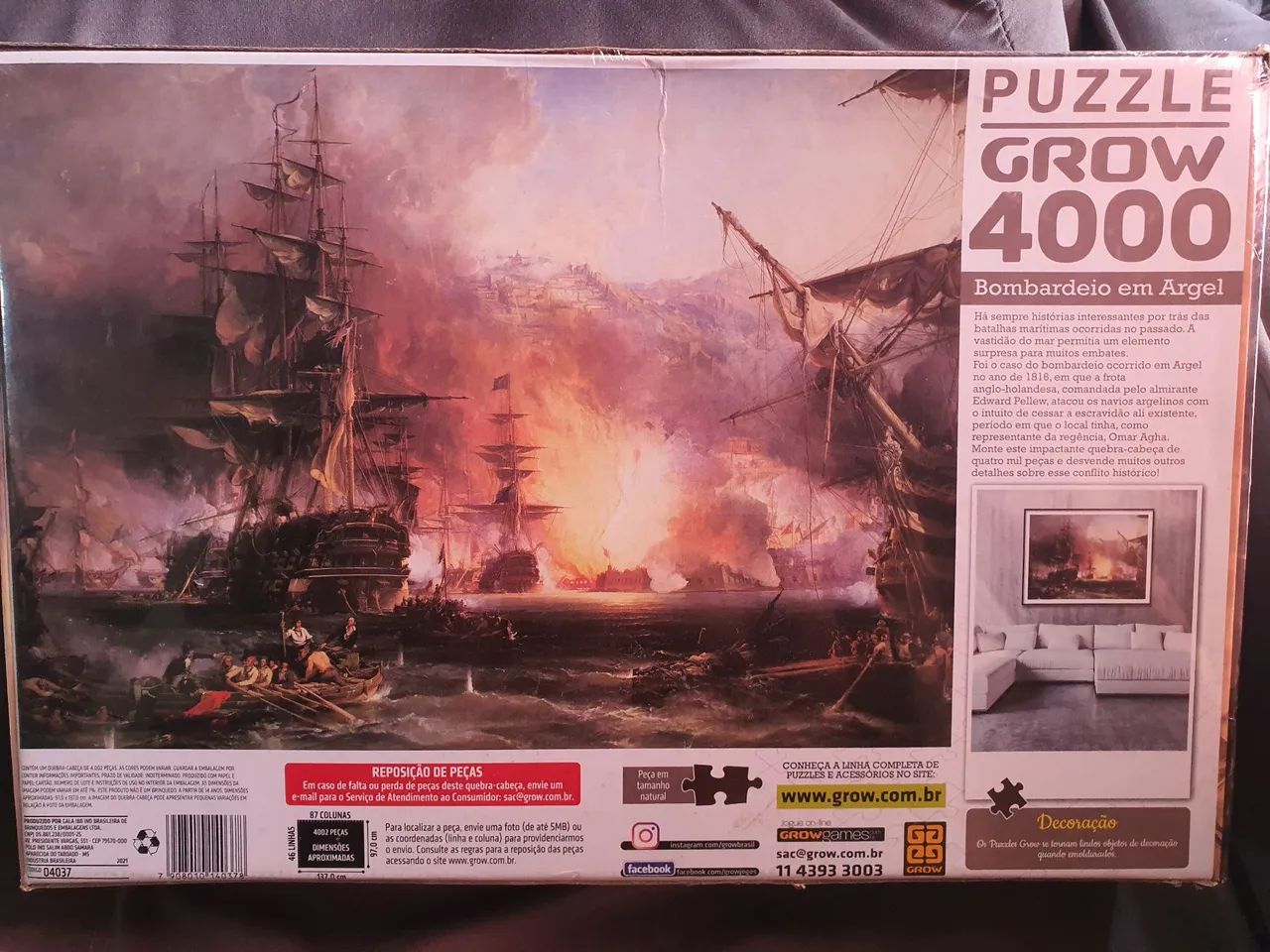 QUEBRA CABEÇAS BOMBARDEIO EM ARGEL- 4000 PEÇAS - Foto 2