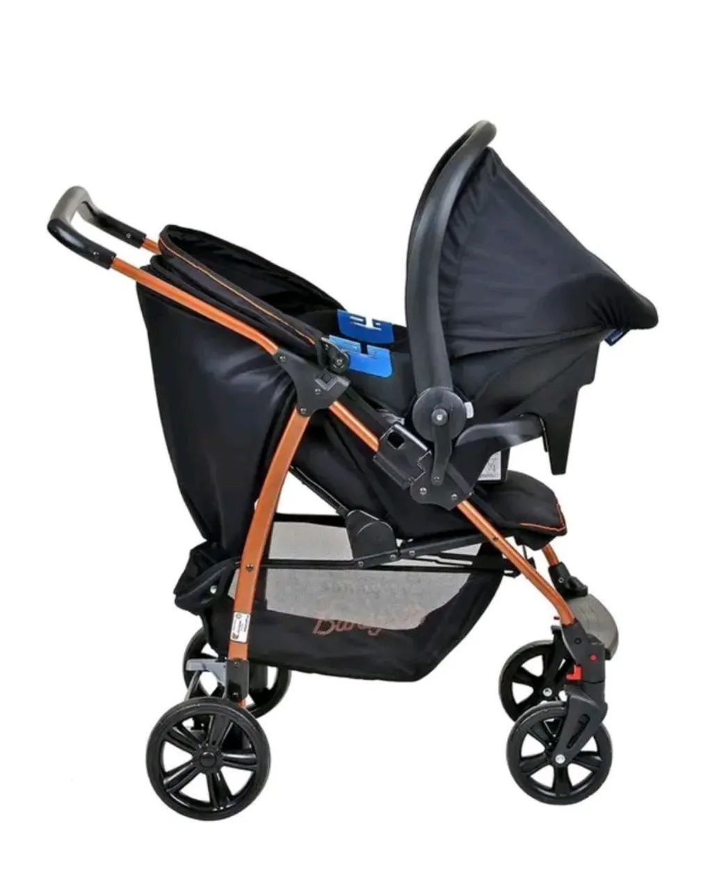Carrinho de Bebê Travel System Ecco Burigotto com Bebê conforto e base - Leve e Prático - Foto 6
