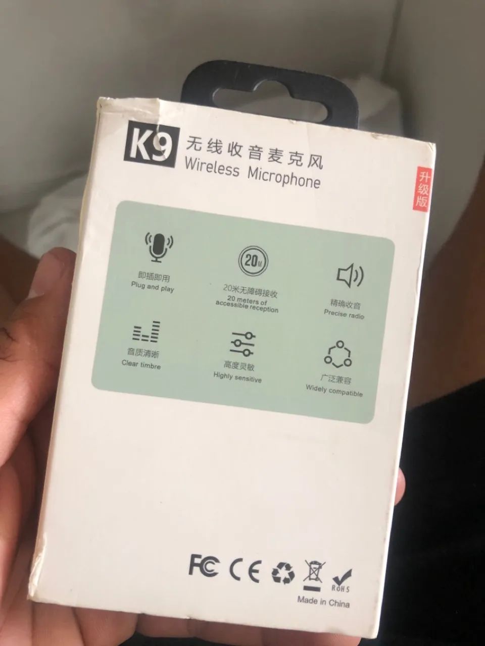 Microfone Sem Fio K9 para Celular - Gravação de Áudio de Alta Qualidade - Foto 2