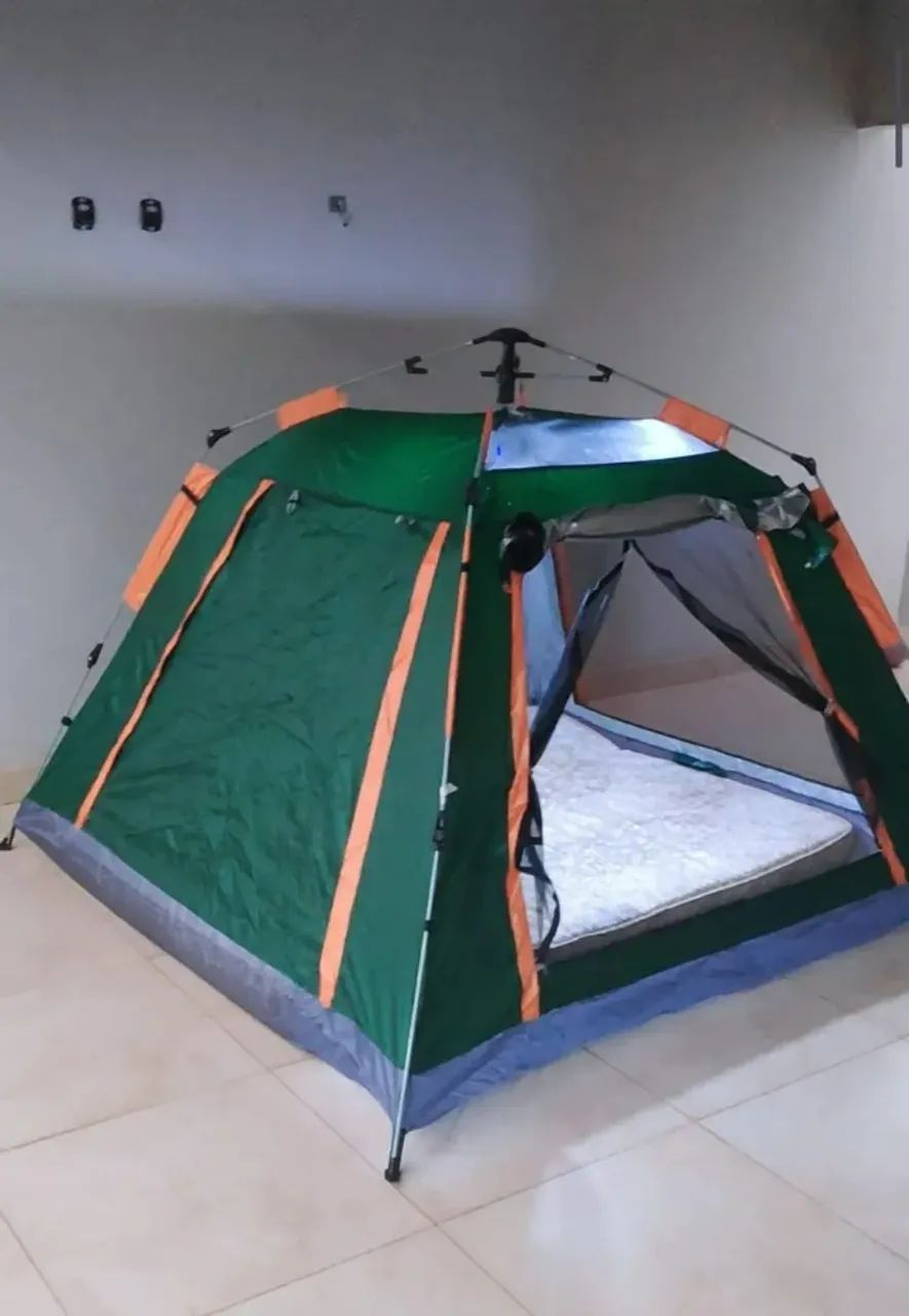 Barraca De Acampamento Grande Para 4 Pessoas 210x210x145cm - Foto 6