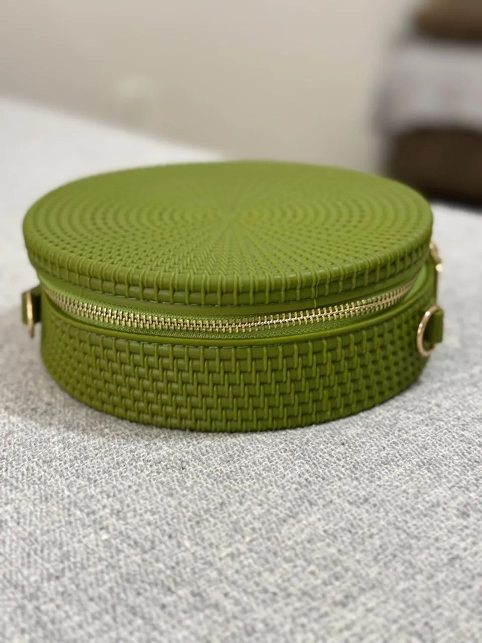 Bolsa Redonda Verde - Foto 3
