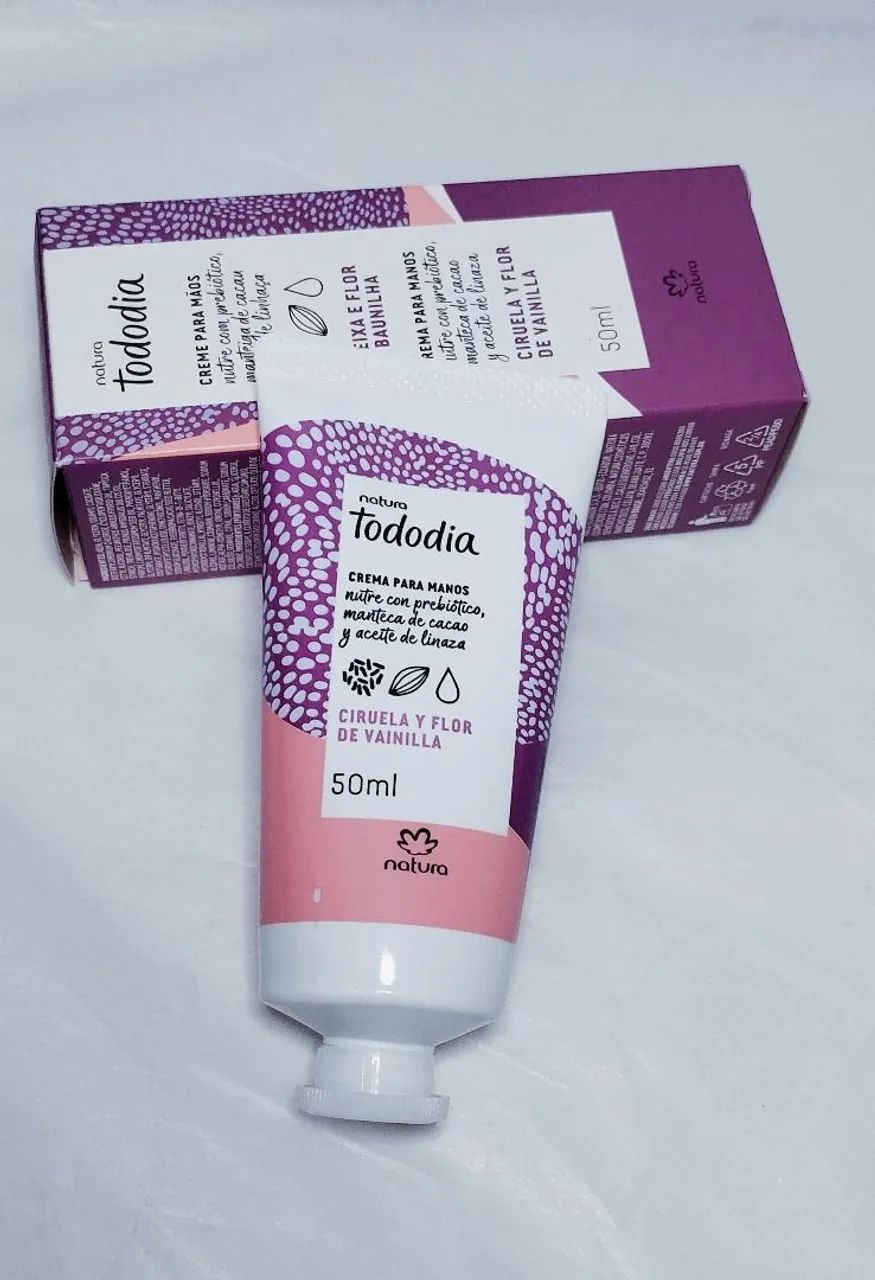 Creme para Mãos Ressecadas Natura Ameixa e Flor de Baunilha 50ml - Foto 2