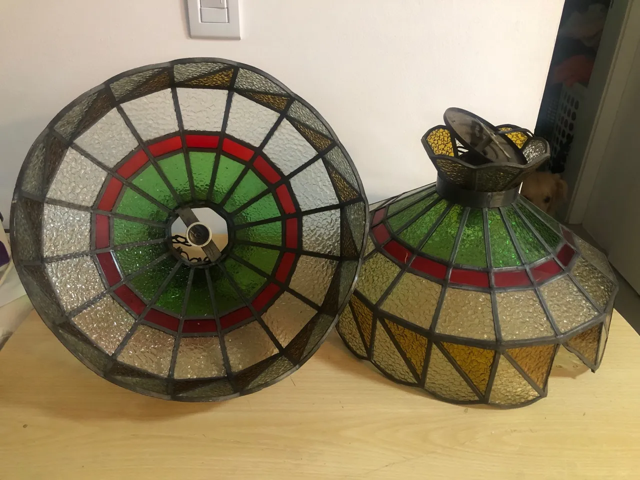Cúpulas de Vidro Tiffany Coloridas - Decoração Clássica