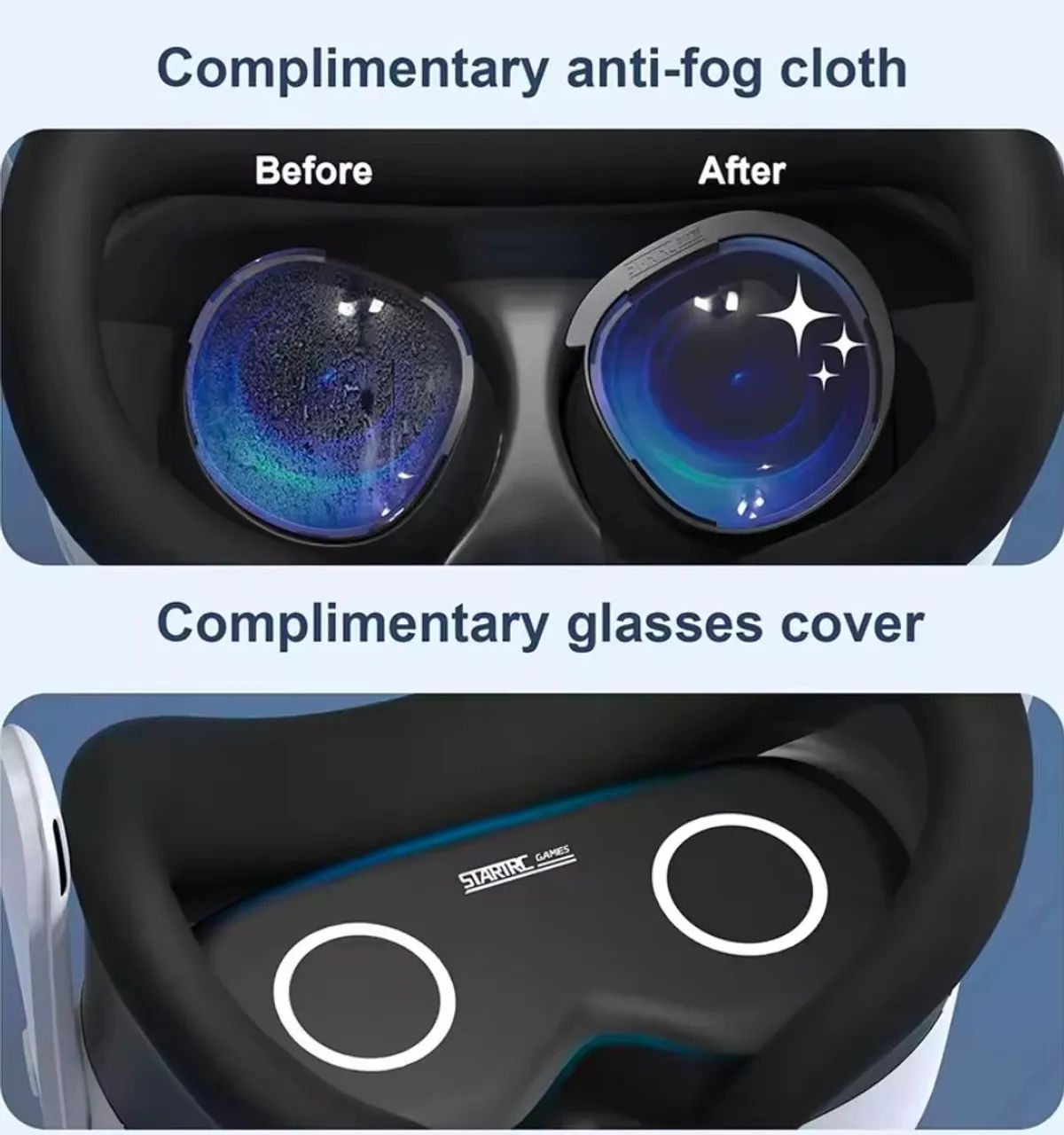 Lentes proteção com filtro azul META QUEST 3S - Peças e Acessórios