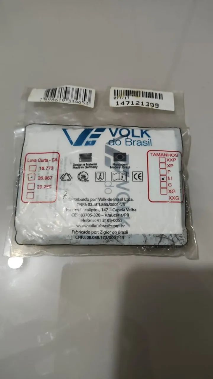 Luva De Segurança Açougueiro Anti Corte Malha De Aço Volk Tamanho M