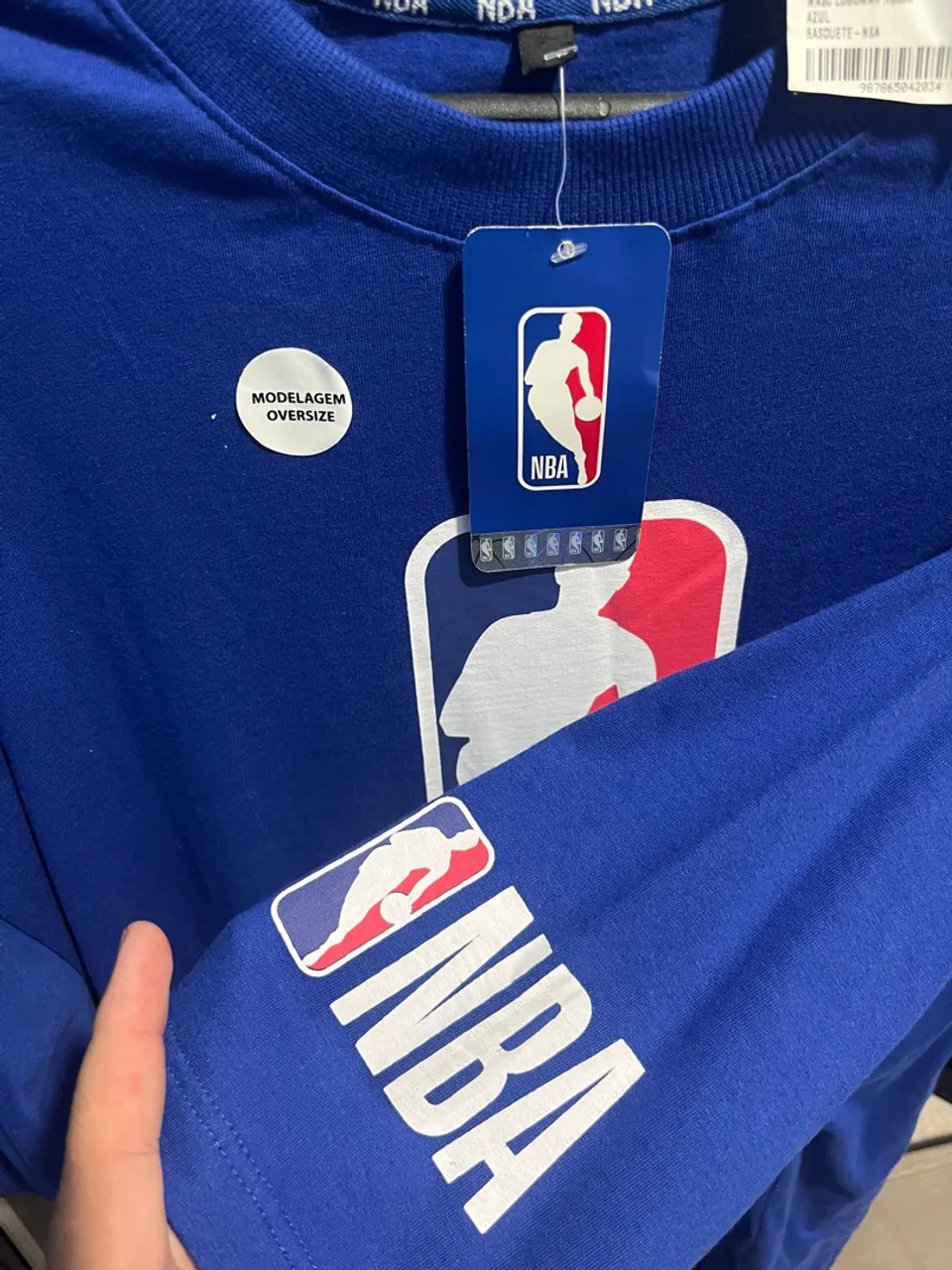 Camiseta NBA Oversize Azul