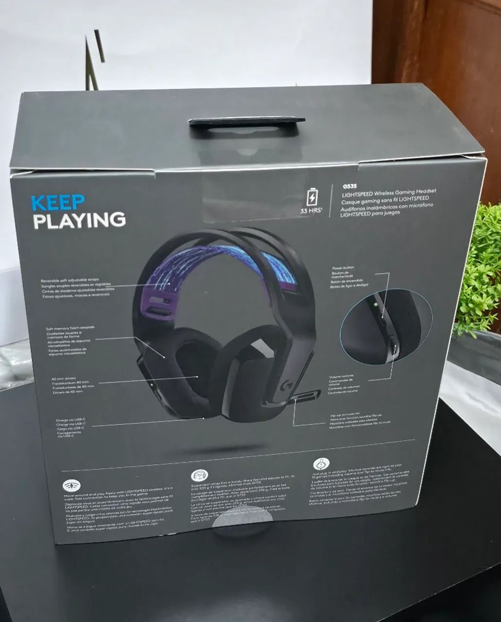 Headset G535 Lightspeed Sem Fio Logitech, Lacrado, PC/PS4/PS5 - Foto 2