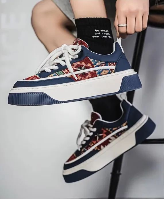 Tênis Unissex Casual Estilo Skate | Antiderrapante, Vulcanizado, Novo - Foto 3