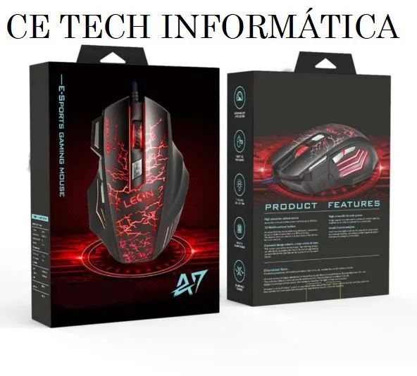 Mouse Gamer com fio Promoção Novo