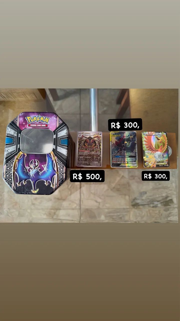 CARTAS POKÉMON ESPECIAIS
