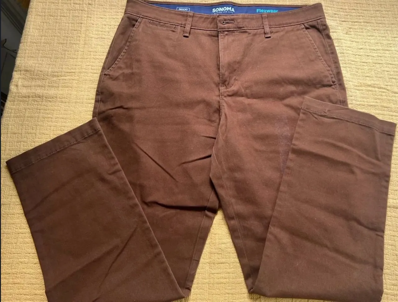 Calça Social Marrom Sonoma Flexwear - 36x30