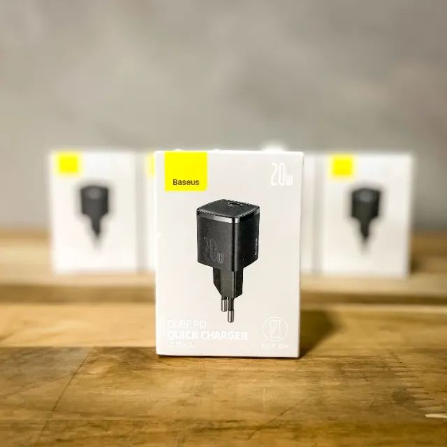 Carregador Baseus Cube PD 20W Tipo C - Foto 2