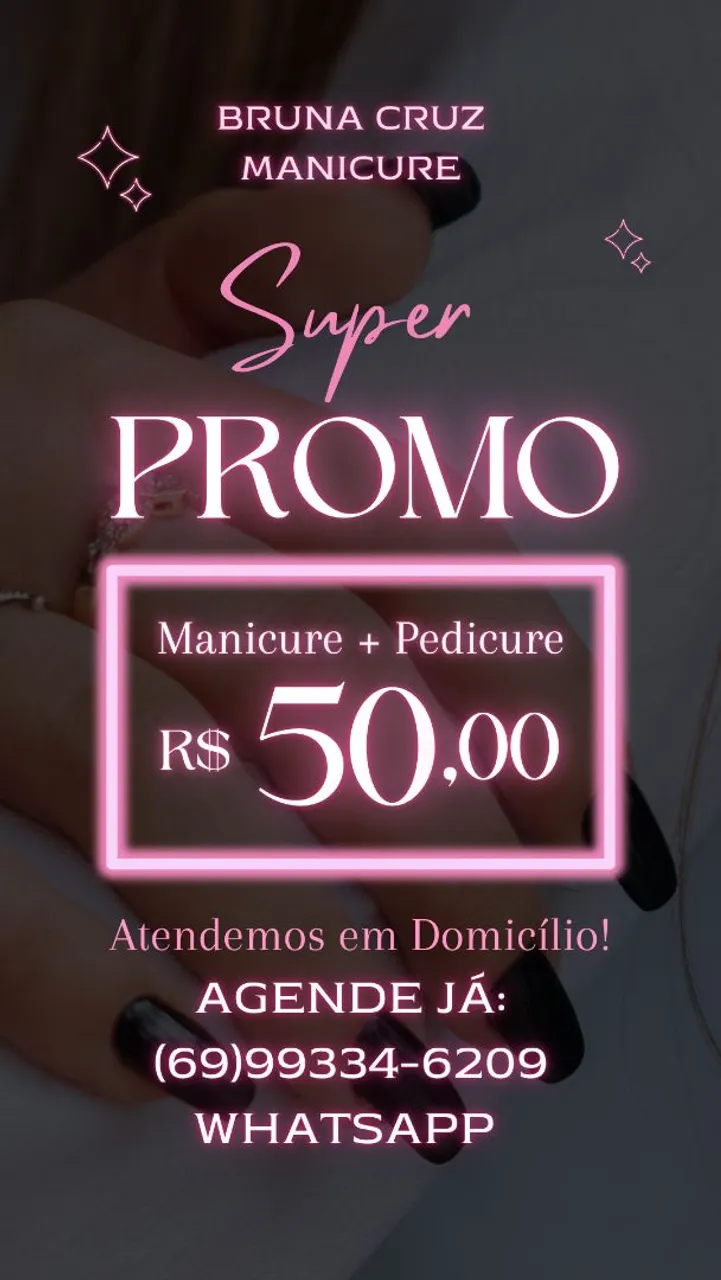 Manicure a domicílio!