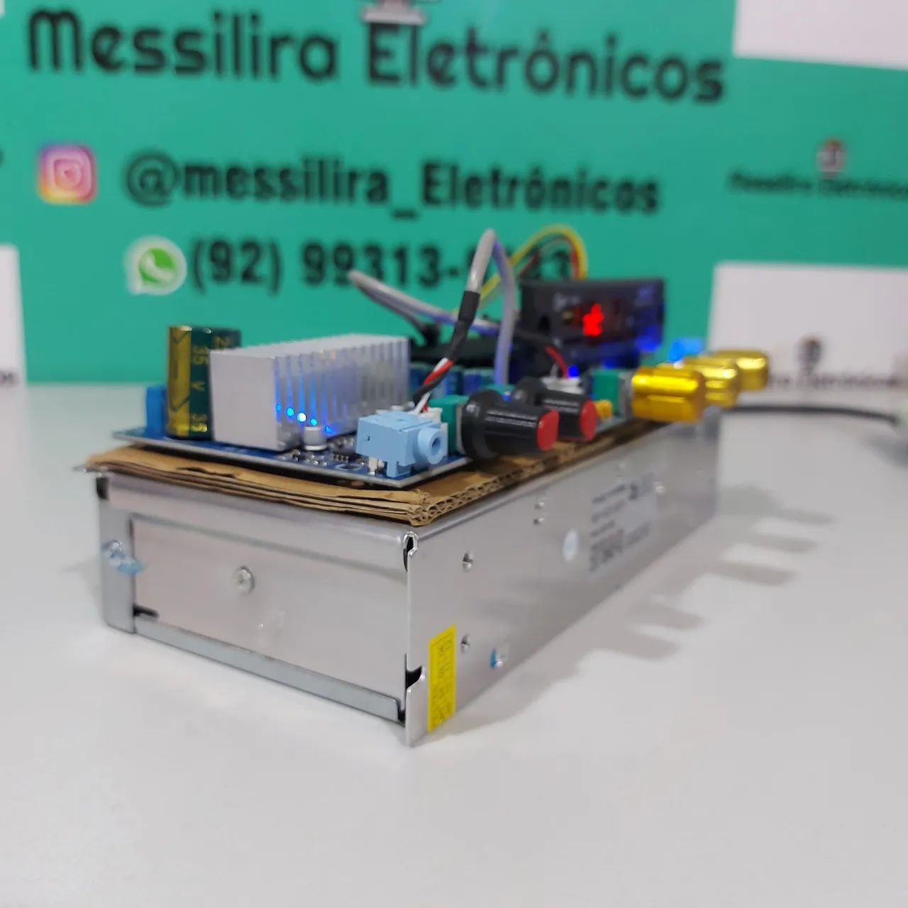 Sistema de som montado 2.1 canal 2*150w + 100w - Foto 2