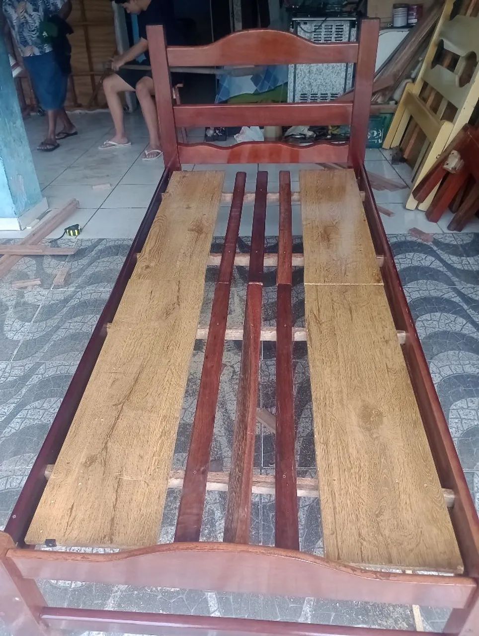 Promoção!Cama de solteiro madeira Angelin maciça linda 359,00 - Foto 2
