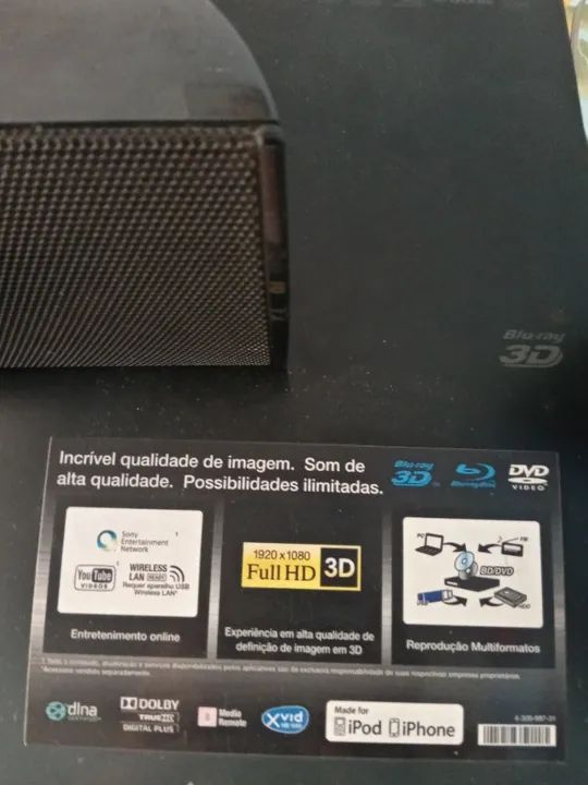 Home Theater Integrado Blu Ray 3D Sony (Sistema Integrado)Raridade Excelente Qualidade!