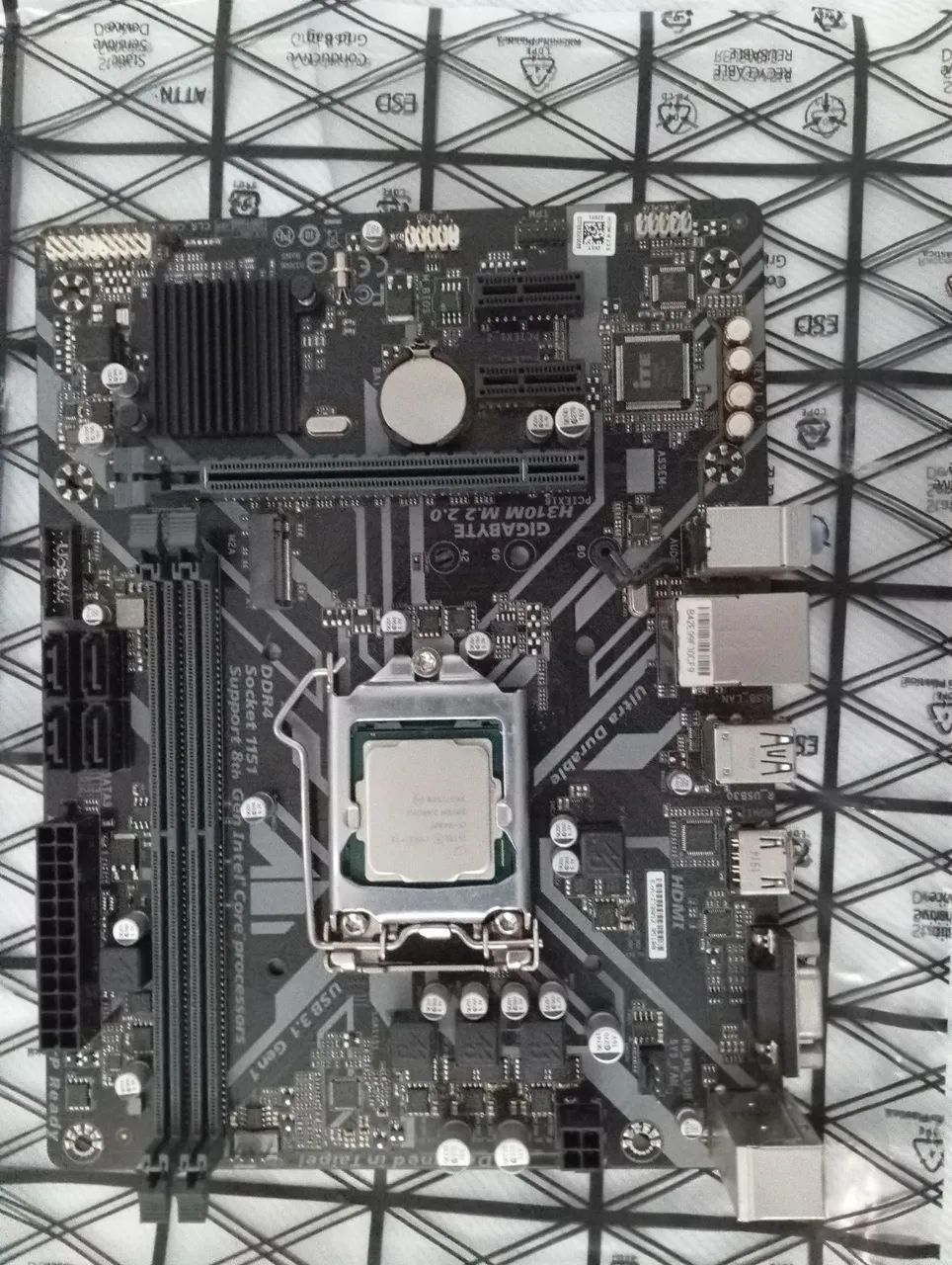 Kit Placa-mãe,  processador INTEL i5 9, 8gb, cooler Custom - Foto 3