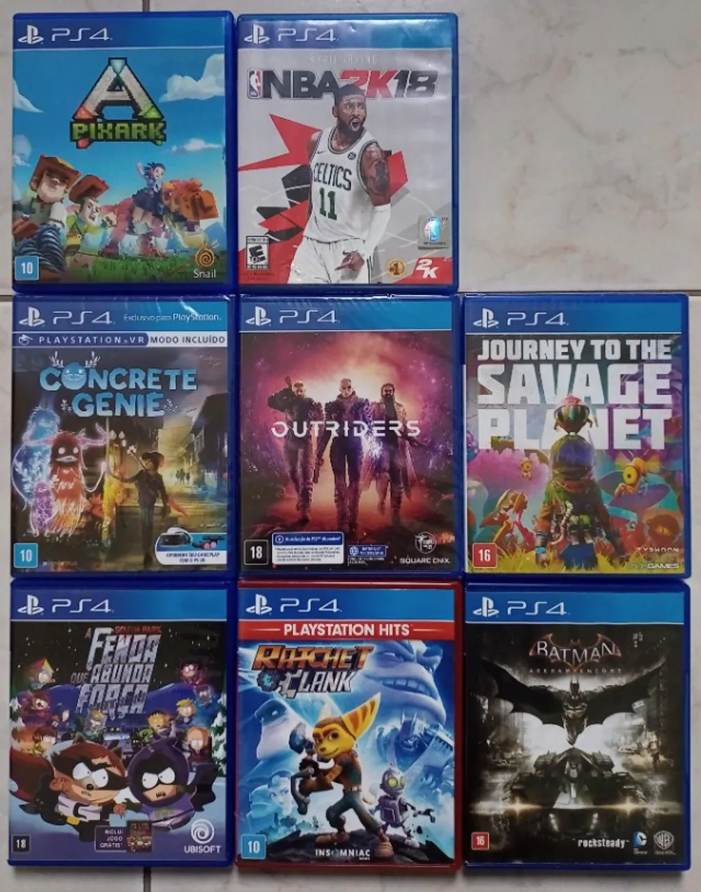 Jogos ps4 por 50,00 cada