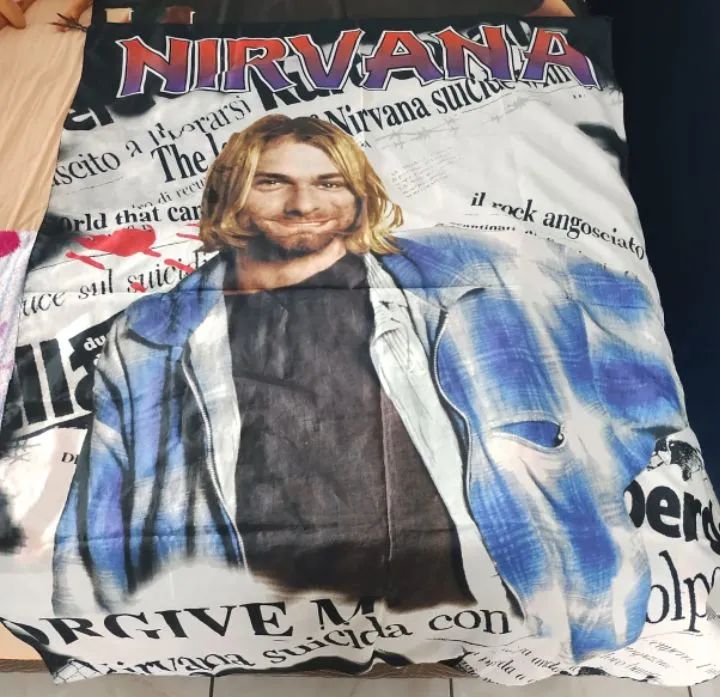Bandeira Nirvana Kurt Cobain