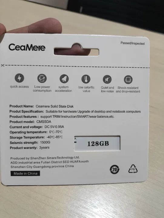 HD SSD SATA 128gb (Novo e lacrado) - Anápolis  - Foto 2