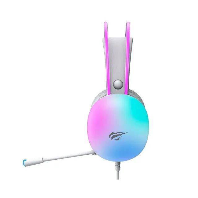 Headset Gamer Havit, Full RGB, com fio e microfone - H2037d - Foto 2
