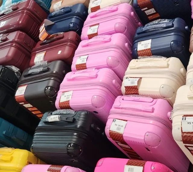 Kit 3 malas de viagem polipropileno (ziper duplo) - Foto 2