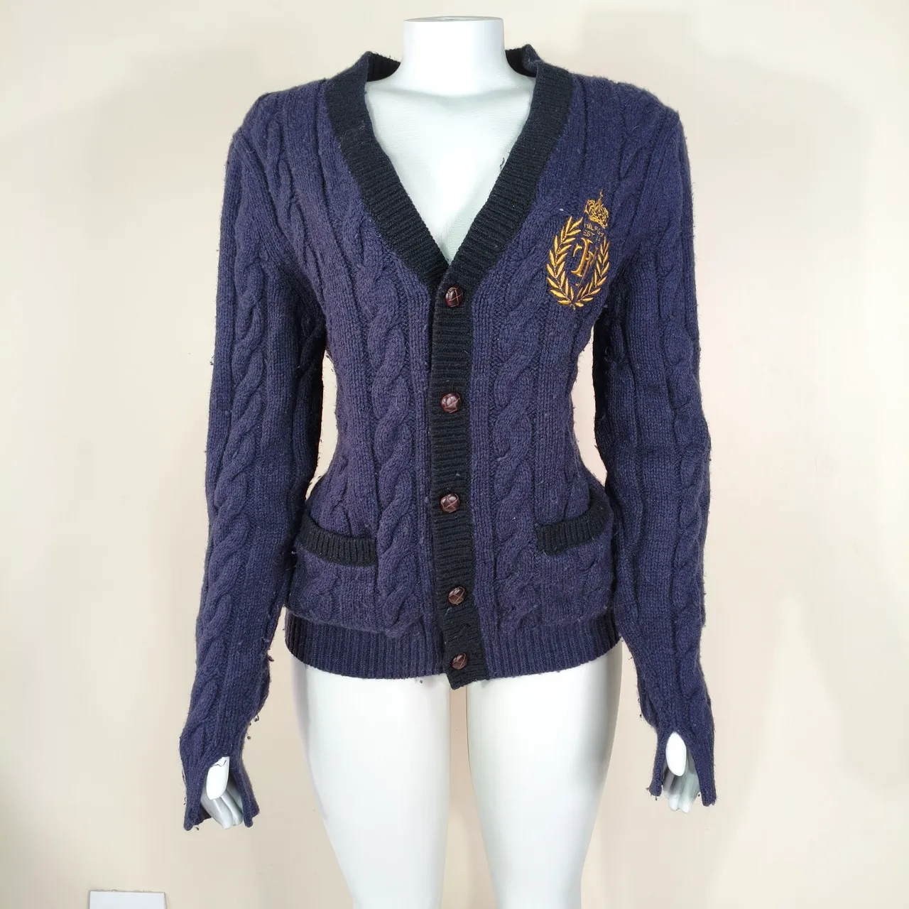 Cardigan de lã Tommy Hilfiger Tam G