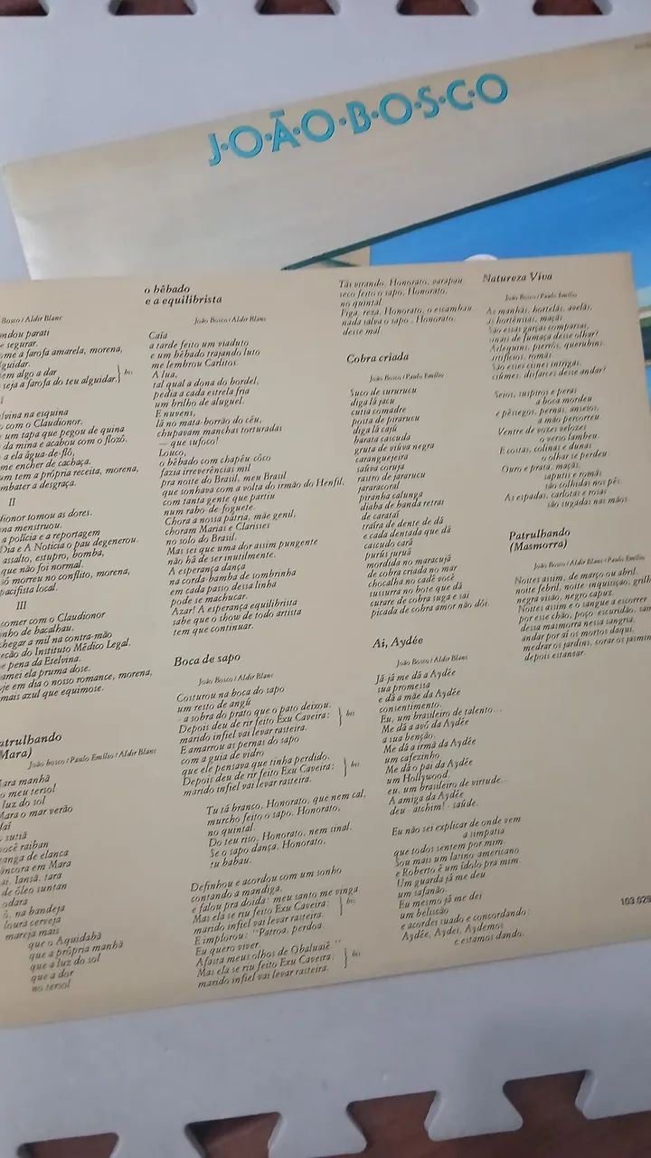 Disco de vinil João Bosco linha de passe usado - Foto 3
