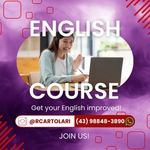 Professor de Inglês - Particular - Teacher Cartolari - English Teacher