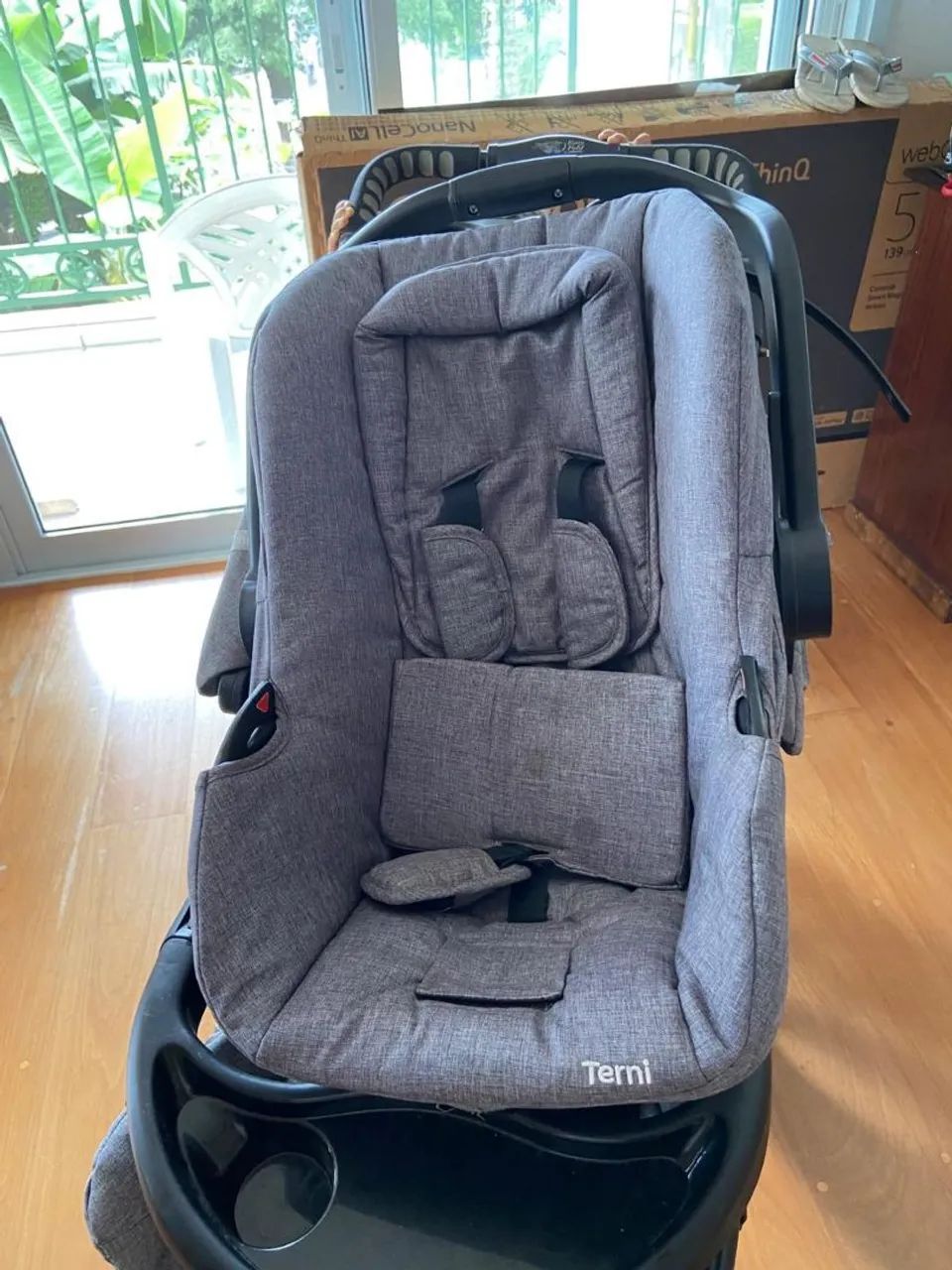 Carrinho Bebê Conforto Travel System Off 2 em 1<br>Road Cinza - Infanti - Foto 5