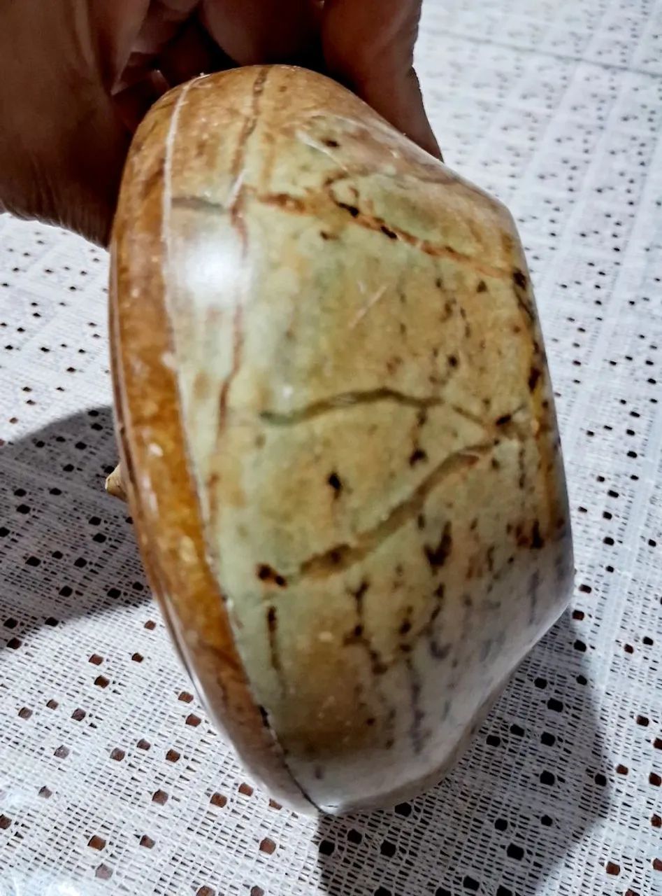 Pote com tampa em pedra  - Foto 4