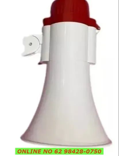 Megafone Portátil Recarregavel Com Gravador E Sirene Musical - Foto 2